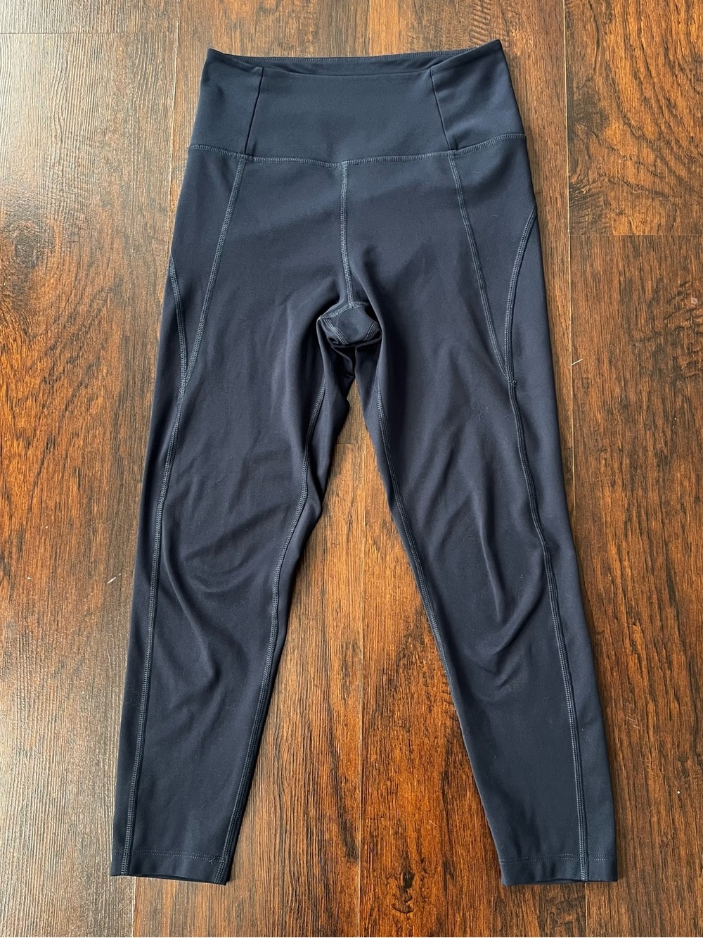 Girlfriend Collective Womens Small Navy Blue Leggings High Rise Compressive Yoga